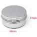 Buy 12 Pack Silver Aluminum Candle Boxes & Cosmetic Cans - 50ml Round with Screw Caps | International Shipping Available - Buy Online on GoSupps.com
