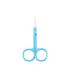 IOIUSKKU Nail Cuticle Nippers Stainless Steel Scissors Eyebrow Trimmer Trimming Tool Blue