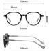 Shop Fuqinqingoz Round Retro Anti-Blue Light Reading Glasses +300 - Purple Presbyopia Readers for Eye Fatigue Relief - Buy Online on GoSupps.com