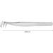 Premium L-Shaped Precision Stainless Steel Tweezers for Eyelash Extensions - Curved & Pointed for Perfect Volume - Buy Online on GoSupps.com