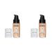 REVLON ColorStay Makeup for Normal/Dry Skin SPF 20 Longwear Liquid Foundation with Medium-Full Coverage Natural Finish Oil Free 130 Porcelain 1.0 oz (Pack of 2)
