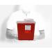 2 Gallon Size | Sharps and Biohazard Waste Disposal Container by Oakridge Products with Chimney Top Style Lid - Buy Online on GoSupps.com