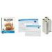 PowerXL Duo NutriSealer Food Vacuum Sealer Machine with Bags & Rolls - Double Airtight Sealing, Built-in Cutter, Small Snack Bag Capability, Safety Certified, Lab Tested, LED Indicator Lights | Slate - Buy Online on GoSupps.com