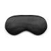 Eye Cover Silk Sleep Eye Mask Sleeping Padded Shade Patch Eyemask Blindfolds Women Men Travel Relax Rest (Black)