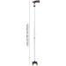 SilteD SilteD Walking Cane Lightweight Stretchable Adjustable Anti-Slip Height Hand Walking Stick Aluminum Alloy Elderly Four-Legged Walking Crutches - Buy Online on GoSupps.com
