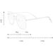 Fuqinqingoz Oversized Square Glasses - Clear View Anti-Blue Light Computer Readers for Presbyopia (+300 C2) - Buy Online on GoSupps.com