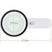 Magnifier Extra Large with 12 LED Handheld Magnifying Glass and Light 30X Jumbo Size Illuminated Magnifier Large 100mm Distortion-Free Illuminated Magnifier with Glass Lens Compatible with - Buy Online on GoSupps.com