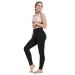 BALEAF Youth Girls' Athletic Dance Leggings Kids Compression Pants Running Active Yoga Tights with Back Pocket Black Medium