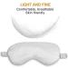 OneCut Silk-Like Sleep Eye Mask - Lightweight & Comfortable for Men and Women - Gray - Buy Online on GoSupps.com
