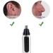 Portable Nose Ear Trimmer - Painless Hair Remover Shaver for Face Electric Razor for Men & Women - Battery-Operated (Silver) | International Shipping - Buy Online on GoSupps.com