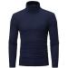 LIUEONG White T Shirts for Men Mens T-Shirts Long Sleeve Tshirts Shirts for MenMen Shirts Autumn Basic Elastic Blouse Mock Neck Slim Fit Long Sleeve Plain Compression T Shirts(Blue,Medium)