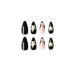 French Tip Press on Nails - White Stars Design, Almond Shape, 24pc Fake Nails for Women - Buy Online on GoSupps.com