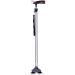 Walkers for Seniors Crutches for The Elderly Three-Angle Anti-Slip Walking Sticks Telescopic Stick with Suction Cup Base for Travel on Different terrains rollator Walker Durable Mobility Aid Silver