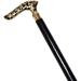 Designer Wooden Black Walking Stick Cane Solid Vintage Designer Brass Handle Walking Stick-Beautiful Cane for Men and Women