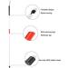 Reflective Red Aluminum Folding Walking Cane Stick for The Blind - 4 Sections - Buy Online on GoSupps.com