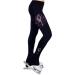NY2 SPORTSWEAR Figure Skating Practice Pants with Rhinestones R255MIX Rose Pink Medium