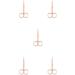 IOIUSKKU 5 Set of Nail Cuticle Nippers Stainless Steel Scissors Electroplating Convenient Trimming Tool Nose Hair Tweezer Plated Rose Gold Plated Rose Gold 5Set - Buy Online on GoSupps.com