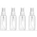 Spray Bottles 4x 60ml Clear Empty Fine Mist Mini Travel Bottle Set Small Refillable Containers 4x 60ml