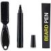  Bprtcra Water and Sweat Resistant Beard Pencil for Men - Ideal for Effectively Repair Face Hair - Waterproof and Sweat Resistant Solution - Black - Buy Online on GoSupps.com