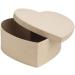 Heart Shaped Papier Mache Box - 7-1/2 x 7-1/2 inches with Lid | DIY Valentine's Day Craft | Ready to Decorate Cardboard Box - Buy Online on GoSupps.com