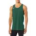 ASICS Men's Team Sweep Singlet, Forest/White, Large