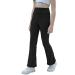 Aurgelmir Girls' Foldover Waist Flare Leggings Bootcut Active Yoga Dance Athletic Pants with Pockets Black 13-14 Years