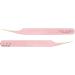 Fiber Tip Eyelash Tweezers Professional Stainless Steel Tweezers Lash Extension Isolation Volume Classic Lashes Curved Straight Tweezer with Measurements - Pink Lavi Lashes (Curve Isolation) - Buy Online on GoSupps.com