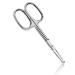 Eyebrow Nose Hair Trimmer Scissors - Round Tip for Ear, Eyebrow, Beard & Mustache Trimming Cutting Beauty Tool (silver)