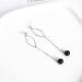 Ear Stud Earrings for Women Blue Sand Stone Ear Clips Personality Temperament Female Fashion Pendant Ear Pin Party Gift e Ear Studs - Buy Online on GoSupps.com