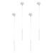 DOITOOL 4pcs Goose Feather Ear Pick Goose Feather Ear Wax Cleaning Stick Earwax Remover Cleaning Tools Ear Care Supplies