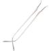 DeeboW Glasses Replacement Temples yewear Leg 1 Pair Silver Eyeglass Replacement Temples Rimless Metal Eyeglass Accessories for Men