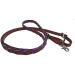 Showman Leather Braided Reins with Purple Colored Lacing - Buy Online on GoSupps.com