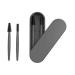 Aitakl Reusable Eyelash Brush Silicone Eyelash Brush 2 Pcs with Portable Case(Grey)