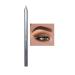 Xiahium 1PC Gel Eyeliner Matte Shimmer Waterproof Sumdge-proof Strong Pigmented Long Lasting Colorful Cat Eye Makeup Liner Pencil 1 PC A13-Silver Gray