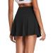 BALEAF Women's Pleated Tennis Skirts Athletic Golf Skorts Skirts with Shorts Pockets for Running Workout Sports Black Small