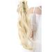 Shop Clip-In Curly Ponytail Extensions 45cm | Blonde Hair Claw Extensions for International Shipping - Buy Online on GoSupps.com