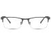 TECH-LINE-DIRECT FASHION ACCESSORIES Blue Light Blocking Glasses Eyeglasses Rectangle Frame UK Men/Women Gunmetal Frame + Clear Lens