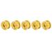 VGEBY Crank Bolts, Bike Chainwheel Screws Chainring Crankset Bolts and Nuts Bicycle Accessory for Single Dental Plate(Gold) Chainring Bolts