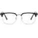 Fashionable Blue Light Blocking Reading Glasses | Large Clear Vision | Computer Readers | +0.00 Sand-black Silver - Buy Online on GoSupps.com