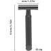 Enerrgeecko Classic Razor - Short Handle Double Edge Men's Razor Gift Box | 1 Razor & 5 Blades Included - Perfect for All Skin Types - Buy Online on GoSupps.com