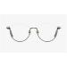 Buy Qinzhenz Clear View Reading Glasses | Anti Blue Light | Half-Frame +250 Black - International Shipping Available - Buy Online on GoSupps.com