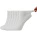 +MD Diabetic Circulator Socks - 6 Pairs Bamboo Non-Binding Extra Wide Ankle/Crew Socks | Men Women | Ideal for Edema | Sizes 9-11, 10-13, 13-15 | White, Ankle Length - Buy Online on GoSupps.com