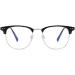Buy Classic Blue Light Blocking Eyeglasses for Men & Women - Anti-UV Computer Readers +350 - Black-Silver - Buy Online on GoSupps.com