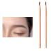 Waterproof Wooden Eyebrow Pencil Waterproof Non-smudging Eyebrow Pencil Long Lasting Brow Pencil (Brown+Brown)