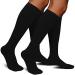 Medical Graduated Compression Socks for Men & Women 30-40 mmHg-2 Pack Extra Firm Support Knee High Circulation Socks Large-X-Large 01 Black black-cable Pattern