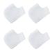 WishLotus Soft 2Pairs Heel Protectors  Breathable Silicone Gel Heel Pads with Small Holes  Stretchable Blister Prevention to Reduce Discomfort & Soreness  Instantly Relieve Pain 4Pc (White)