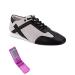 Very Fine Dance Shoes - Mens Latin, Rhythm Ballroom Dance Shoes - SERO106BBX - Flat Heel and Foldable Brush Bundle 8 Antonio