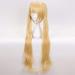 Buy 100Cm Kaho Hinata Blonde Cosplay Wig - Long Wavy Ponytails - Heat-Resistant Fiber Wigs with Cap for Women - Buy Online on GoSupps.com
