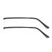1 Pair Metal Eyeglass Leg Repair Tool Universal Non-Slip Eyeglass Spectacle Leg Accessories J2G1 Replacement Frame Glasses Arm Black Free Size