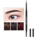  PiurUf Eyeliner Pen - Dual-ended eyebrow grinder durable long-lasting waterproof black (brown) eyeliner - Buy Online on GoSupps.com